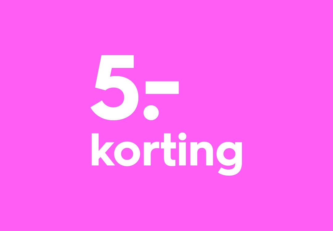5.- korting bij 25.- besteding